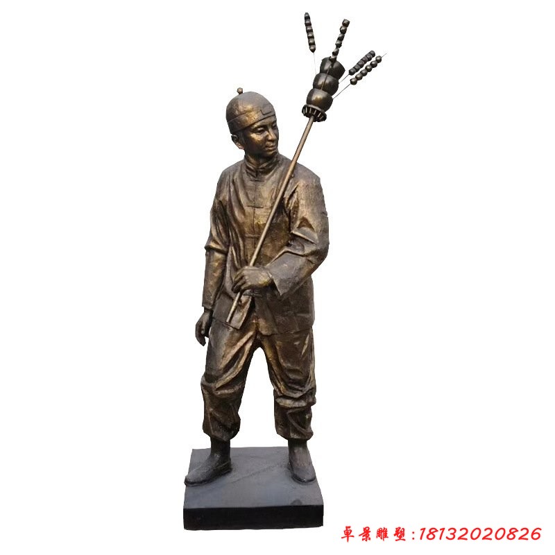 卖糖葫芦的人物雕塑街边景观雕塑