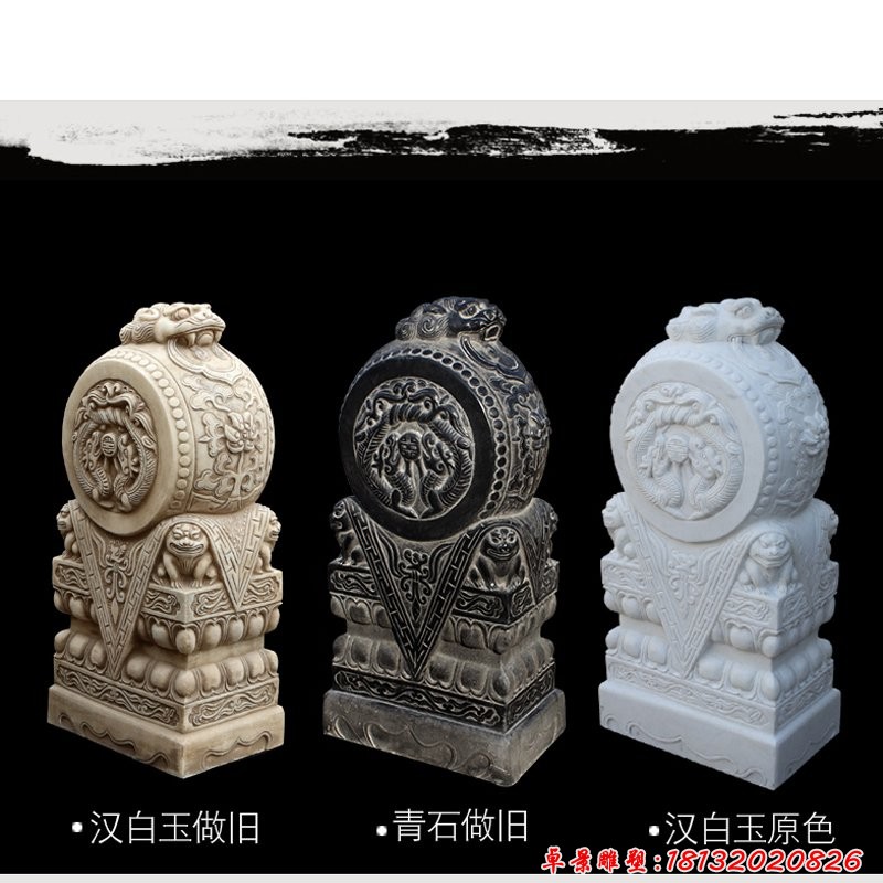 招财石门墩，镇宅抱鼓石[1][1]