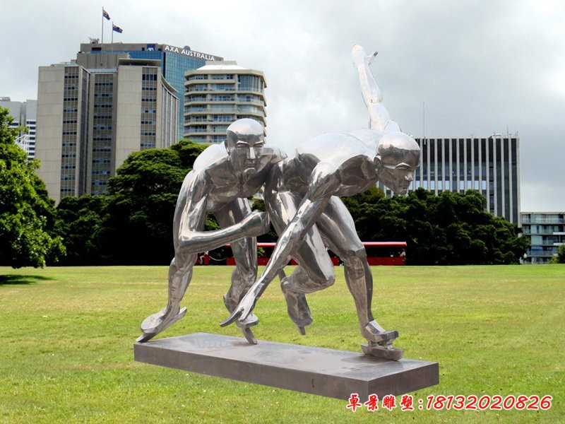 不锈钢奔跑人物雕塑广场运动人物雕塑[1][1]