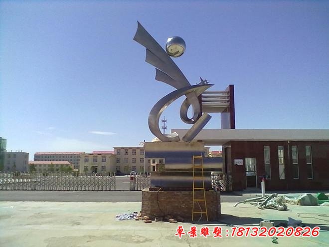 展翅高飞雕塑校园不锈钢雕塑 (3)