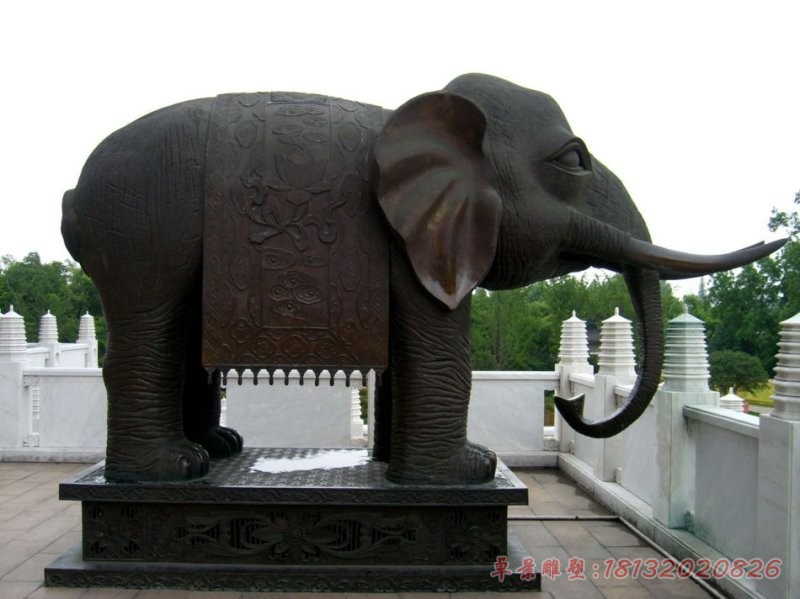 铜雕大象，公司门口大象铜雕[1][1]