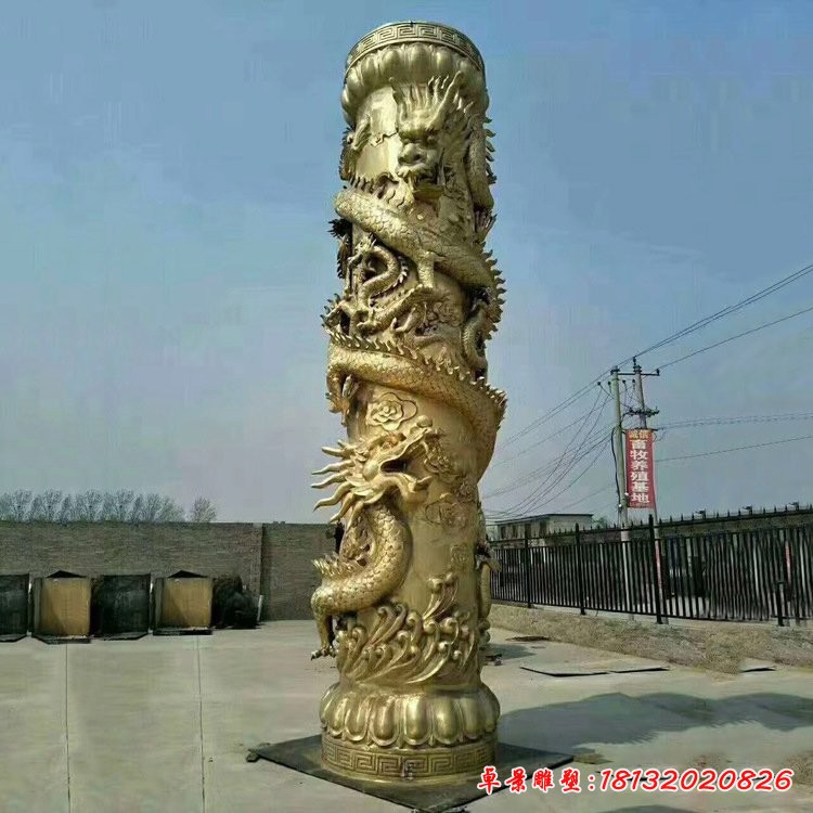 铜雕盘龙柱[1][1]